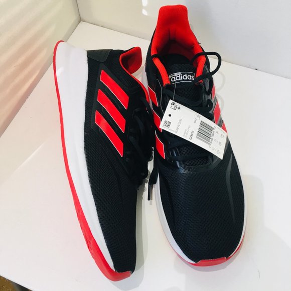 ADIDAS Run Falcon Athletic Running Shoes Sneakers Mens Sz 11.5 Red Black NEW NWT - Picture 4 of 8